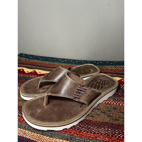 Redwing Womens Leather Flip Flops Sz 7 - Picture 1 of 7